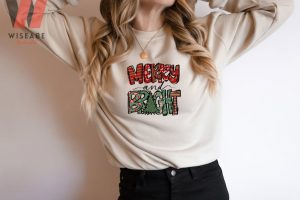 Cute Christmas Tree Merry And Bright Unisex Sweatshirt