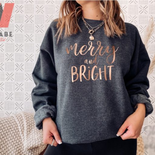 Sparkle Christmas Merry And Bright Sweatshirt