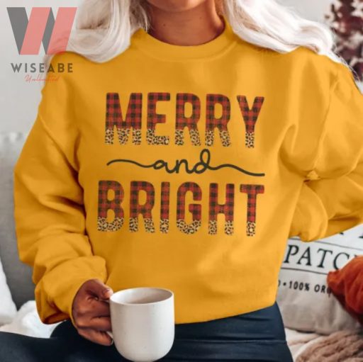Cheap Merry And Bright Christmas Shirt