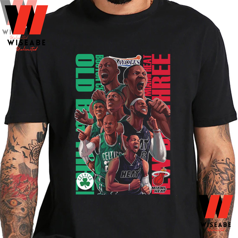 Vintage Nba Playoffs 2023 Miami Heat And Boston Celtics Eastern Conference  Shirt