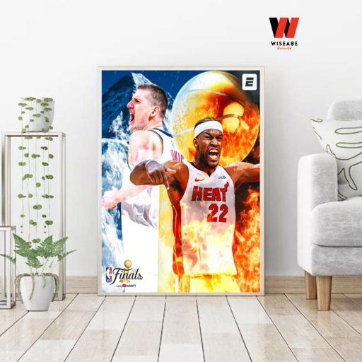 Hot Denver Nuggets And Miami Heat NBA Finals 2023 Poster