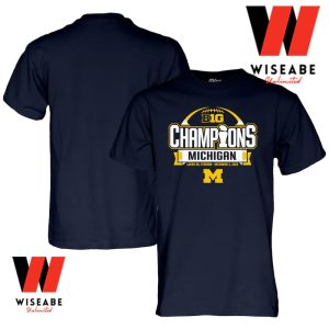 Hot Michigan Football Big 10 Championship 2022 T Shirt - Wiseabe Apparels