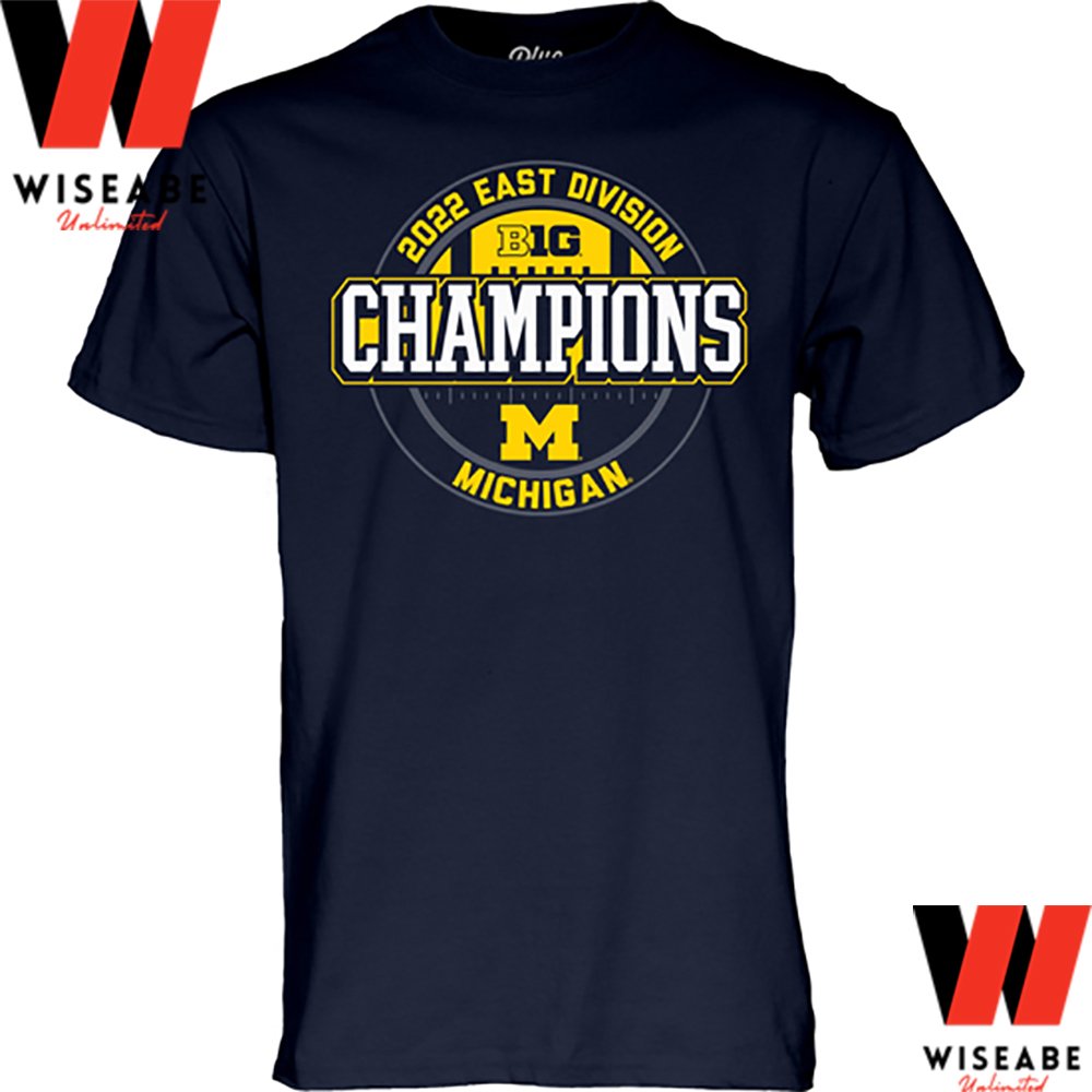 Hot Michigan Football Big 10 Championship 2022 T Shirt - Wiseabe Apparels