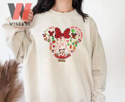 Vintage Mickey Mouse Ears Disney Christmas Crewneck Sweatshirt
