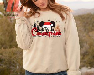 Cute Disney Castle Christmas Tree Mickey Christmas Sweatshirt