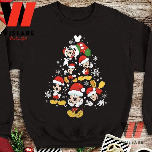 Unique Mickey Mouse Xmas Tree Disney Christmas Sweatshirt