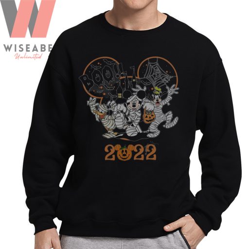 Spooky Mickey Donald Goofy Mummy Masquerade Vintage Disney Halloween Sweatshirt