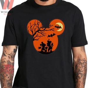 Spooky Mickey And Minnie On The Way Disney Halloween T-Shirt