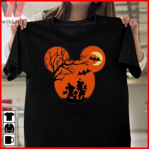 Spooky Mickey And Minnie On The Way Disney Halloween T-Shirt