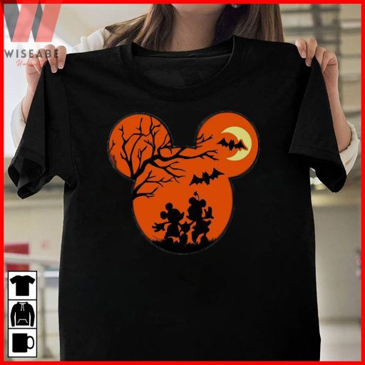 Spooky Mickey And Minnie On The Way Disney Halloween T-Shirt - Wiseabe ...