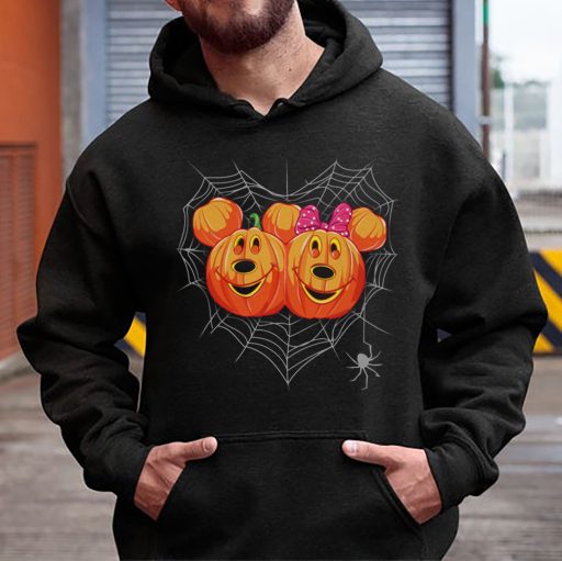 Spooky Mickey And Minnie Pumpkins Vintage Disney Halloween Sweatshirt