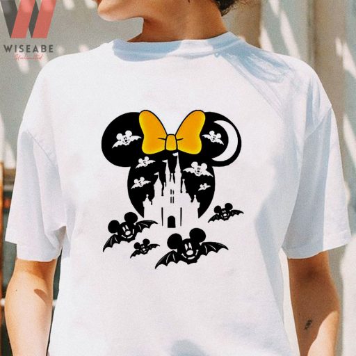 Cheap Mickey Bat With Minnie Mouse Disney Halloween Shirt