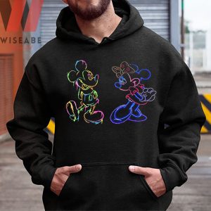 Unique Disney Light Patterns Mickey And Minnie Disney Halloween Sweatshirt 