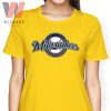 Unique Logo Of Milwaukee MLB Yellow Brewers T Shirt