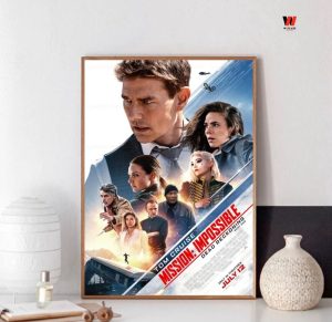 Hot Mission Impossible Dead Reckoning Poster, Mission Impossible 7 Poster