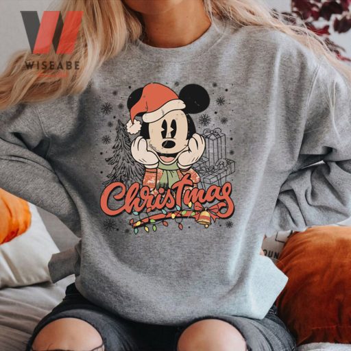 Vintage Xmas Gifts Mickey Mouse Christmas Sweatshirt