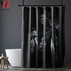 Horror Bloody Knife On The Hand Of Michael Myers Shower Curtain