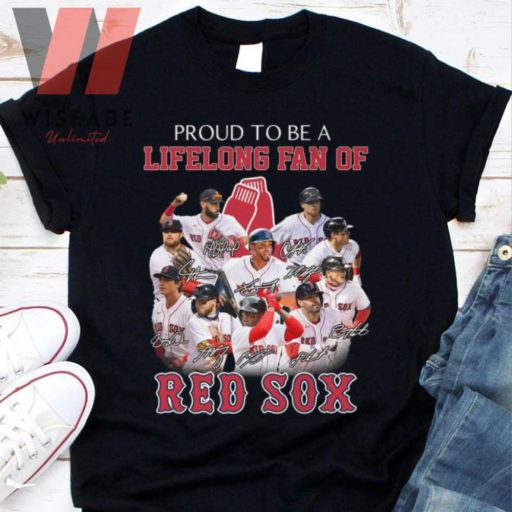 Cheap Proud To Be A Life Long Fan Of Red Sox Vintage Boston Red Sox Shirt