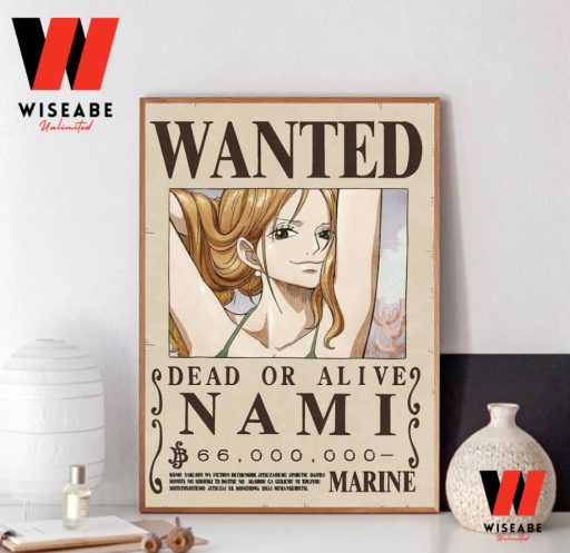 Nami Navigator Enies Lobby Arc One Piece Wanted Poster, One Piece Merchandise