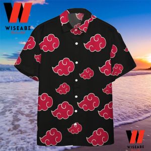 Cheap Akatsuki Cloud Naruto Hawaiian Button Up Shirt, Naruto Merchandise