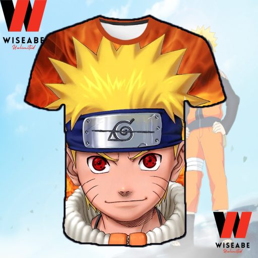 Cheap Naruto Face Orange T Shirt, Naruto Merchandise