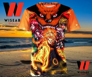 Orange Naruto Uzumaki Sakura Haruno Kyuubi Kurama Naruto Anime Shirt