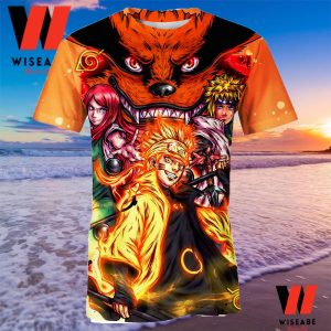 Orange Naruto Uzumaki Sakura Haruno Kyuubi Kurama Naruto Anime Shirt