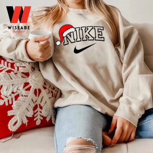 Santa Hat Nike Christmas Sweatshirt