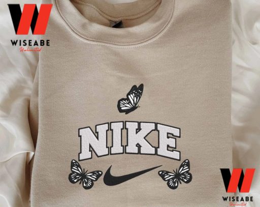 Cheap Embroidered Butterfly Nike Logo Sweatshirt