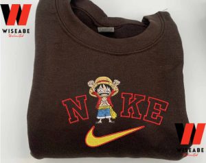 Cheap One Piece Luffy Nike Embroidered Sweatshirt 