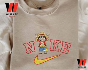 Cheap One Piece Luffy Nike Embroidered Sweatshirt 