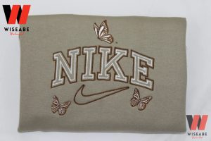 Vintage Butterfly Nike Embroidered Hoodie