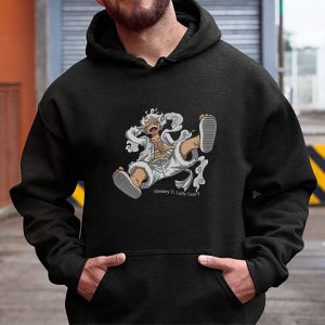 Unique Cheap Luffy Sun God Nika One Piece Anime Hoodie