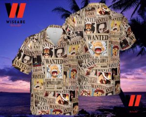 Cheap Wanted Poster One Piece Hawaiian Shirt