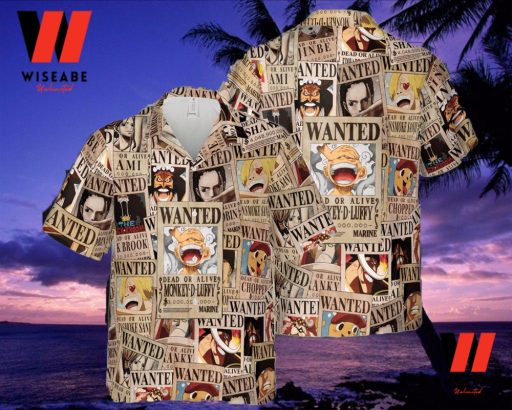 Cheap Wanted Poster One Piece Hawaiian Shirt, One Piece Merchandise