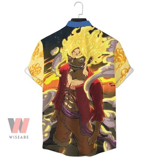 Hot Luffy Gear 5 Nika Joy Boy One Piece Hawaiian Shirt, One Piece Button Up Shirt