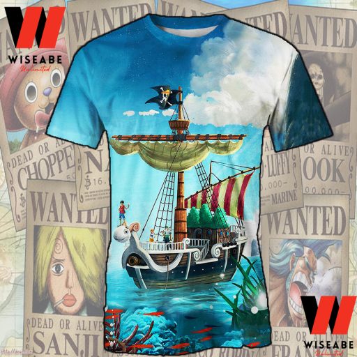 Going Merry And Straw Hat Pirates One Piece Anime T Shirt