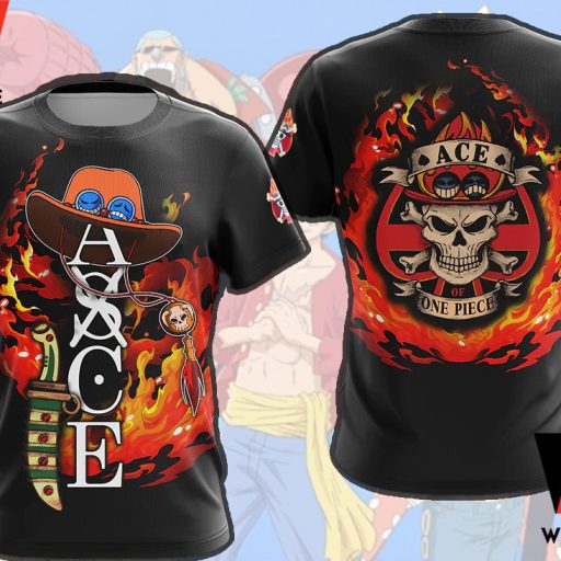 Hot One Piece Portgas D Ace Shirt , One Piece Merchandise