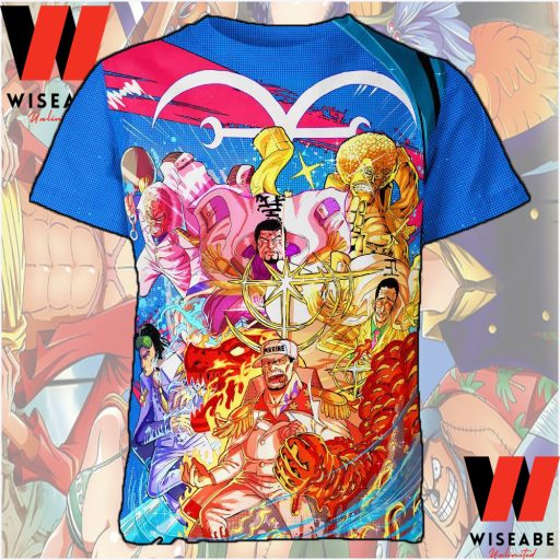 Hot Marine Admirals One Piece Anime Shirt, One Piece Merchandise