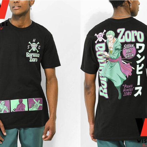 Roronoa Zoro Straw Hat Crew Swordman One Piece Anime Two Side Shirt