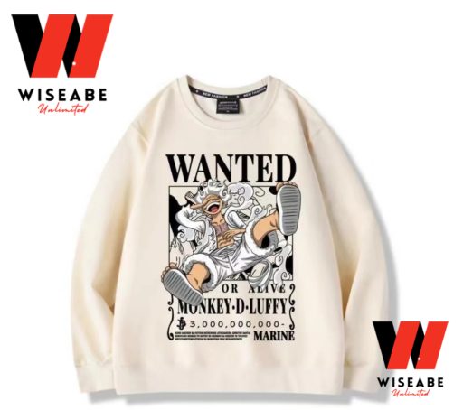 Cheap Monkey D Luffy Wanted Poster One Piece Sweatshirt, One Piece Merchandise