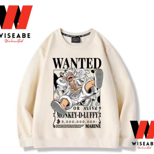 Cheap Monkey D Luffy Wanted Poster One Piece Sweatshirt