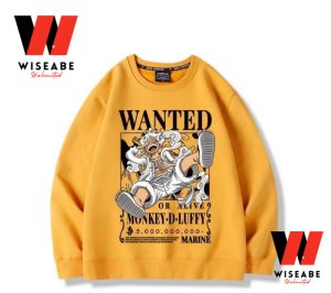 Cheap Monkey D Luffy Wanted Poster One Piece Sweatshirt