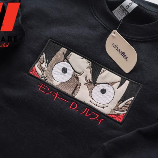 Embroidered Luffy One Piece Anime Sweatshirt