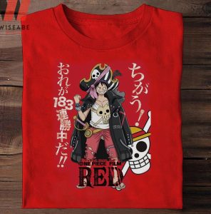 New Luffy Captain At One Piece Film Red Shirt, One Piece Merchandise