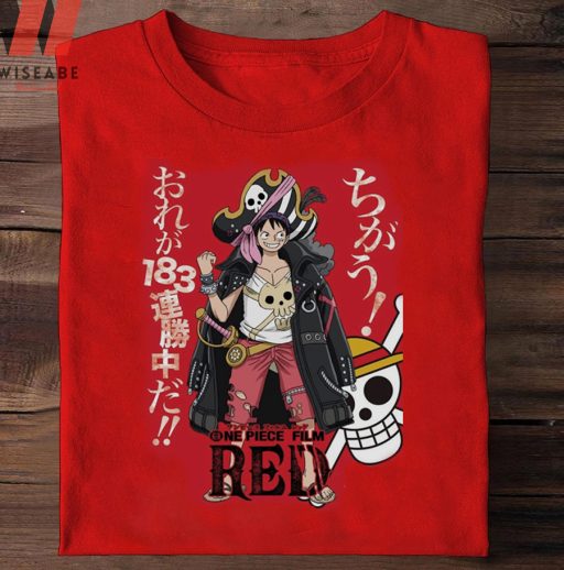 New Luffy Captain At One Piece Film Red Shirt, One Piece Merchandise