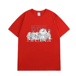 Unique Straw Hat Pirates One Piece Film Red Shirt