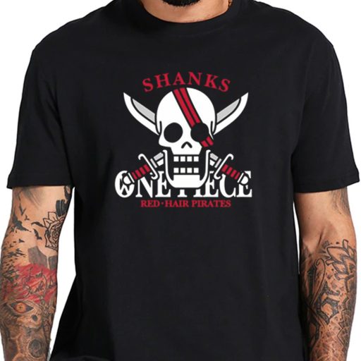 One Piece Anime Shanks Red Haired Pirates Shirt