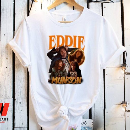 Vintage Eddie Munson Stranger Things T Shirt, Stranger Things Season 4 Merchandise