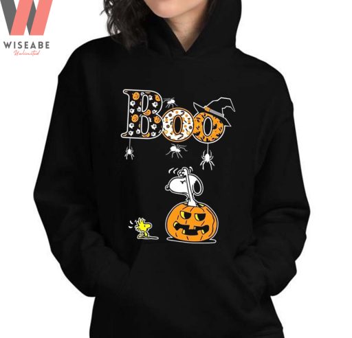 Cheap Peanuts Boo Witch Pattern Snoopy Halloween Sweatshirt